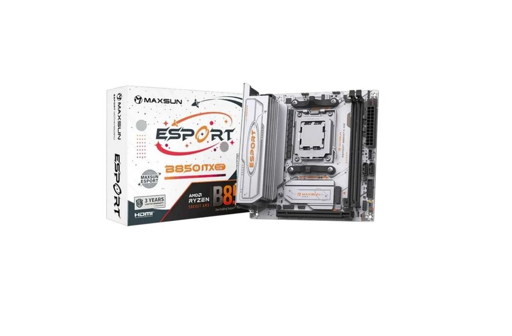 Материнская плата MS-eSport B850ITX WIFI ICE AM5. Новая