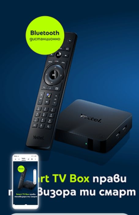TV Box от Yetel нов активиран