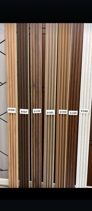 Бамбуковые панели, шпон панели, лувер, плинтус, мол