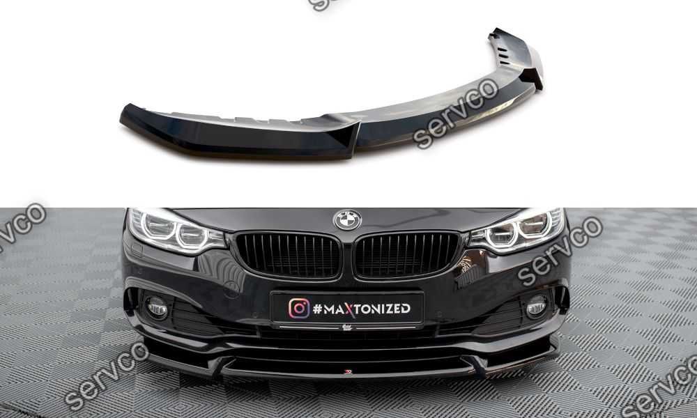 Prelungire splitter bara fata Bmw Seria 4 F36 Gran Coupe 2014-2017 v8 - Maxton Design