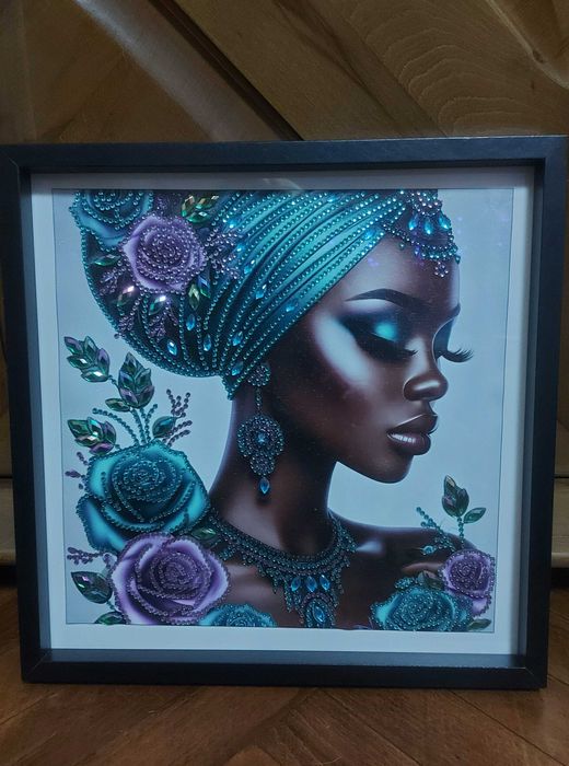 Нареден диамантен гоблен с рамка-чудесен подарък за празниците