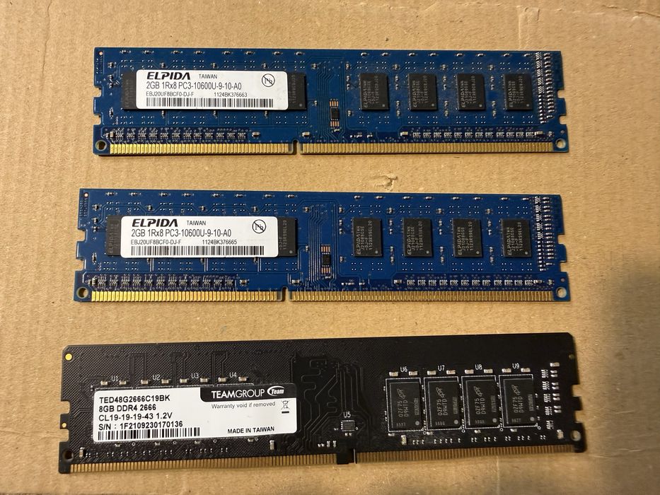 RAM памети – DDR3 / DDR3L / DDR4