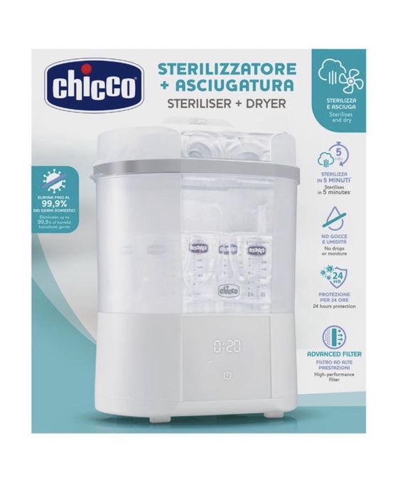 Sterilizator electric si uscator de biberoane Chicco