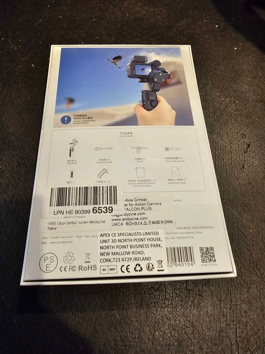 Gimbal 3 Axe INKEE Falcon Plus pentru GoPro / Camere Acțiune - Nou, Cutie