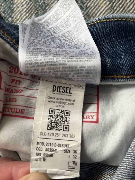 DIESEL - D-Struckt  5 Pocket - 36 номер / Оригинал