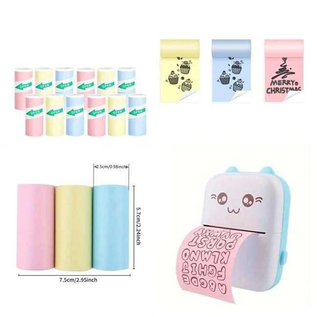 Mini imprimanta termica,portabila,bluetooth,IOS si Android,6 Role