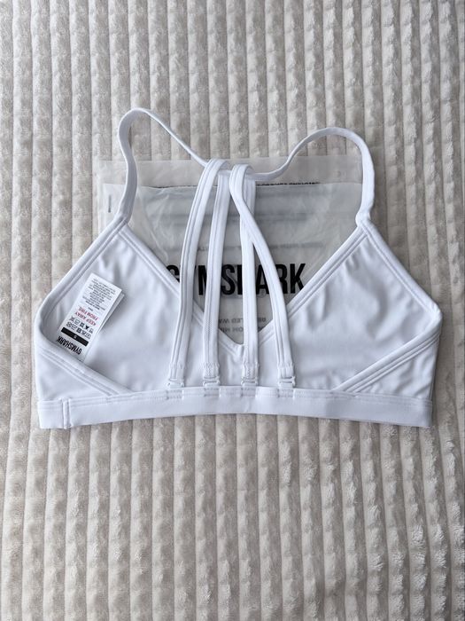 Gymshark Minimal Sports Bra  White S/M