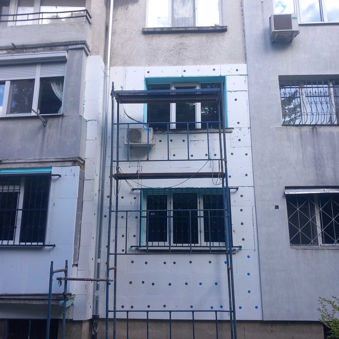 София алпинисти топлоизолация от въже и скеле ремонт на фуги изолация