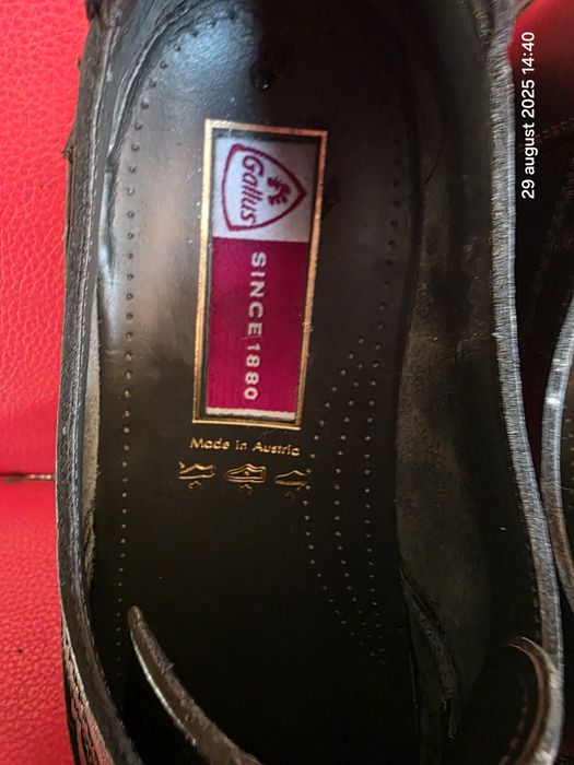 Pantofi barbati din piele, impletiti