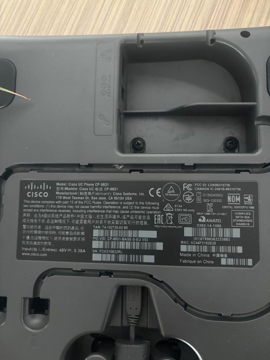 Cisco UC Phone CP-8831