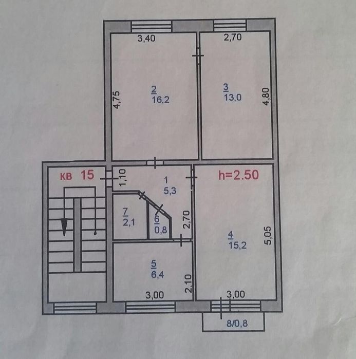 Продам 3-комн.кв