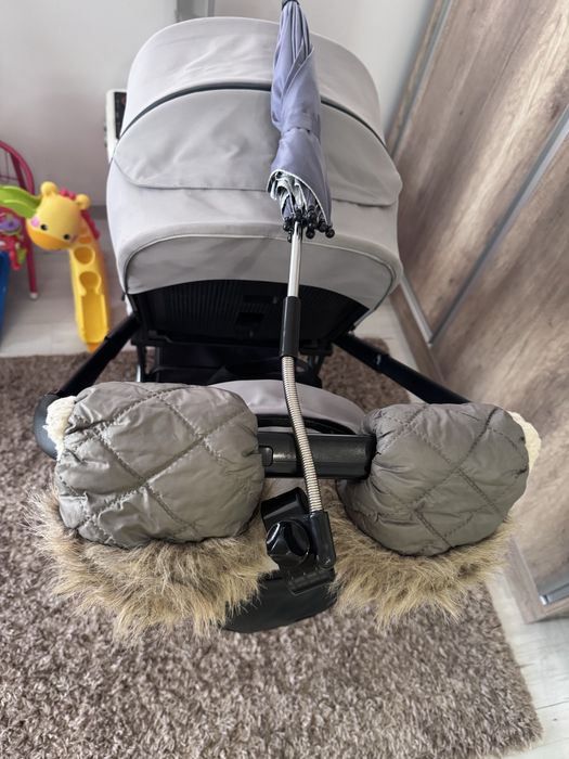 Бебешка количка 2в1, Grey, Carello Alfa + подаръци