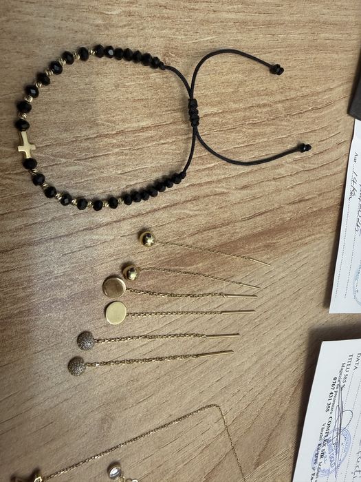 Vand cercei, colier si bratara aur