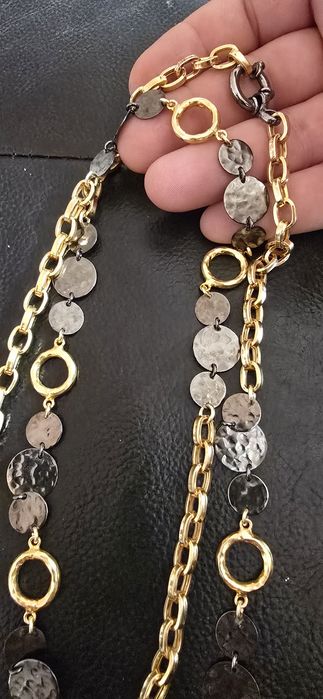 Lant argint aurit 106 cm