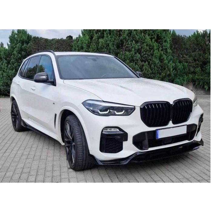 Преден лип спойлер за BMW X5 G05 (2019-2023) M Sport – черен гланц