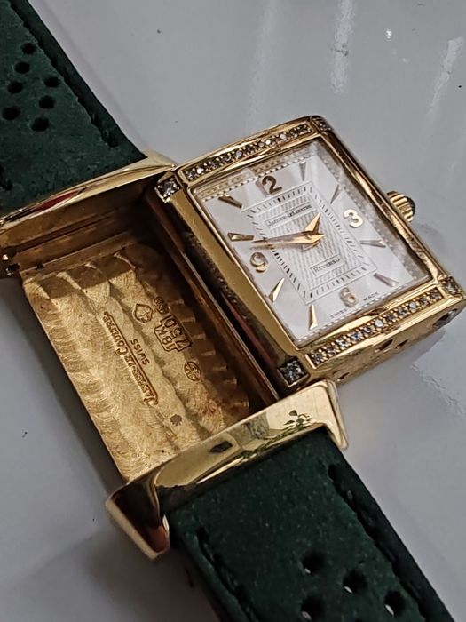 Ceas Jaeger LeCoultre Reverso Aur 18k  Diamante