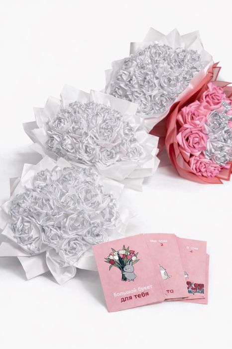 Атласные розы к 8 марта