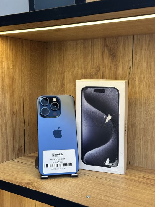 айфон 15 про синий