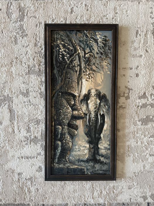 Картина - Слон ( масло)