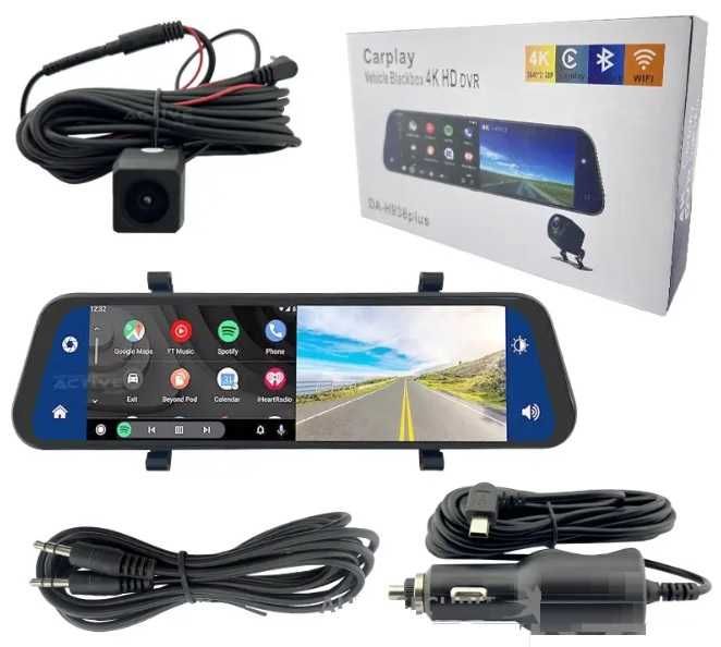CarPlay Мултимедия Огледало, 2 Камери, Видеорегистратор, Full HD