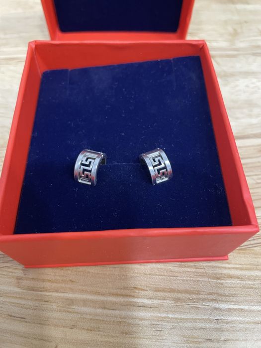 Серебряные серьги Versace