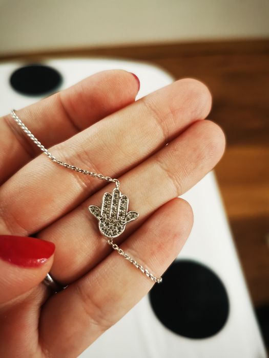 Brățară argint Hamsa- Mana fatimei