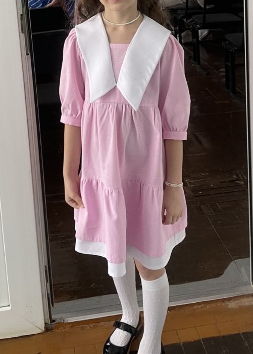 Продам хлопковое платье на 6-7 лет