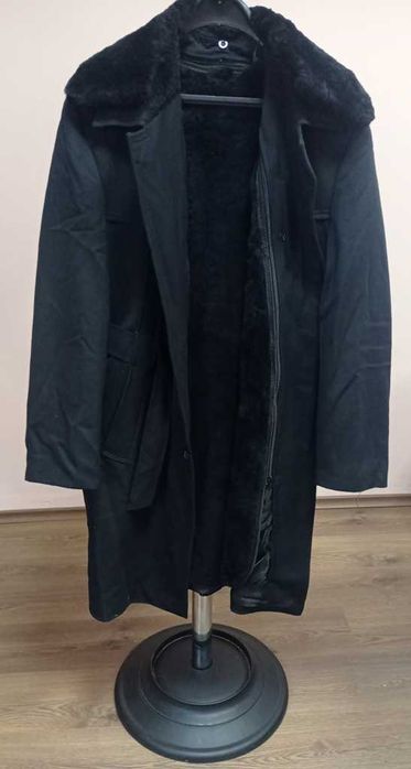 Мъжка шуба с подвижна подплата от агнешка кожа