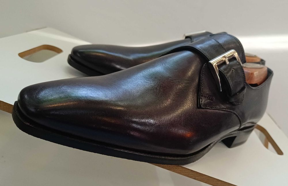 Pantofi de lux 40 42 43 44 46 46 47 monk GREVE NOI lucrati manual piel