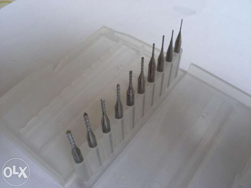 Фрезери цилиндрични Ф 0,6-3,0 mm твърдосплавни комплект Дремел Dremel