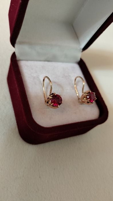 Советские серьги 583 пробы