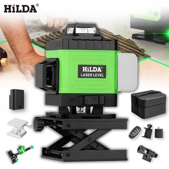 ПРОМОЦИЯ на 3 МОДЕЛА | 4D Лазерен Нивелир HiLDA 360, Самонивелиращ