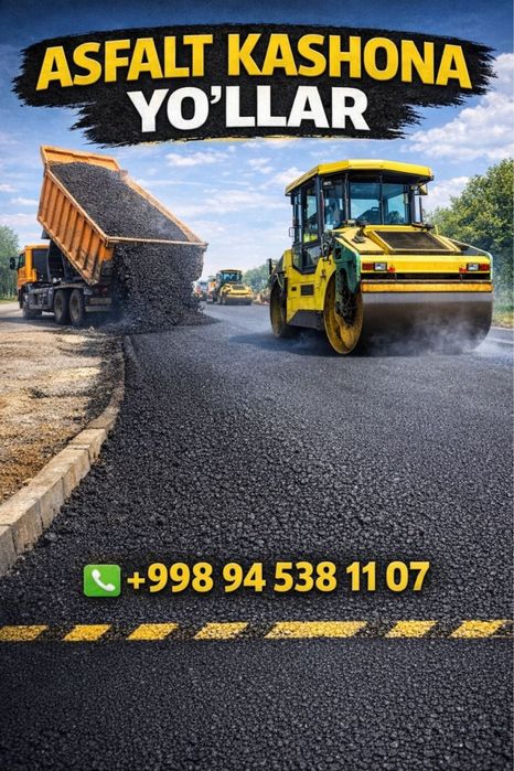 АсфальтАсфальт килиш Хизмати Asfalt yotqizish