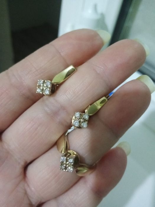 Бриллиантовый набор 585 проба.