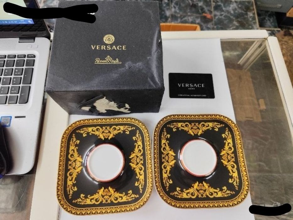 Порцелан Чинии за чаши Versace Rosenthal два броя