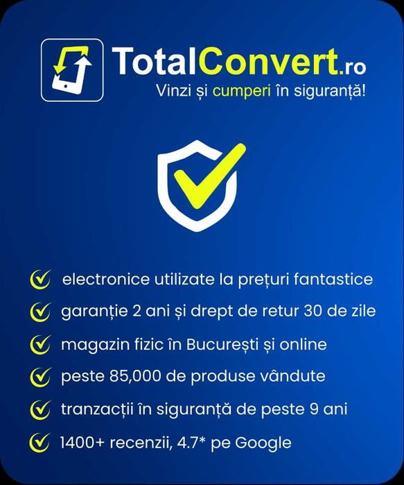 Iphone 15 Pro Max 256GB, Garantie 2 ani | TotalConvert.ro
