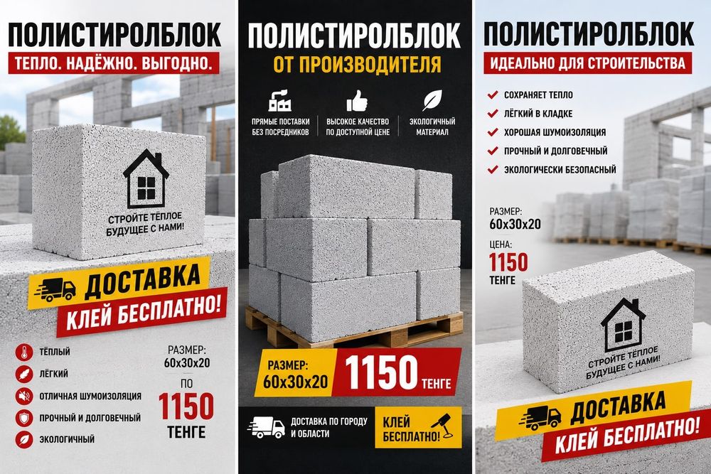 Полистиролблок 60х30х20