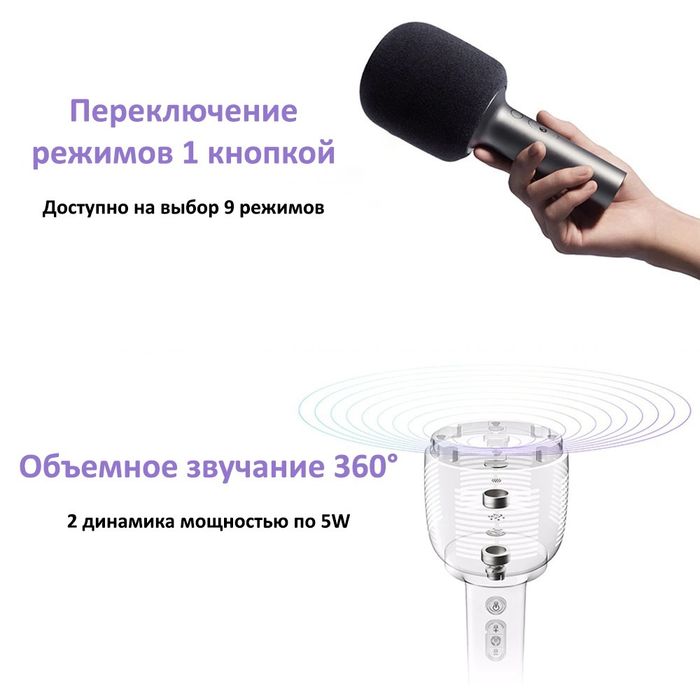 Беспроводной микрофон для караоке Xiaomi Mijia Karaoke Microphone