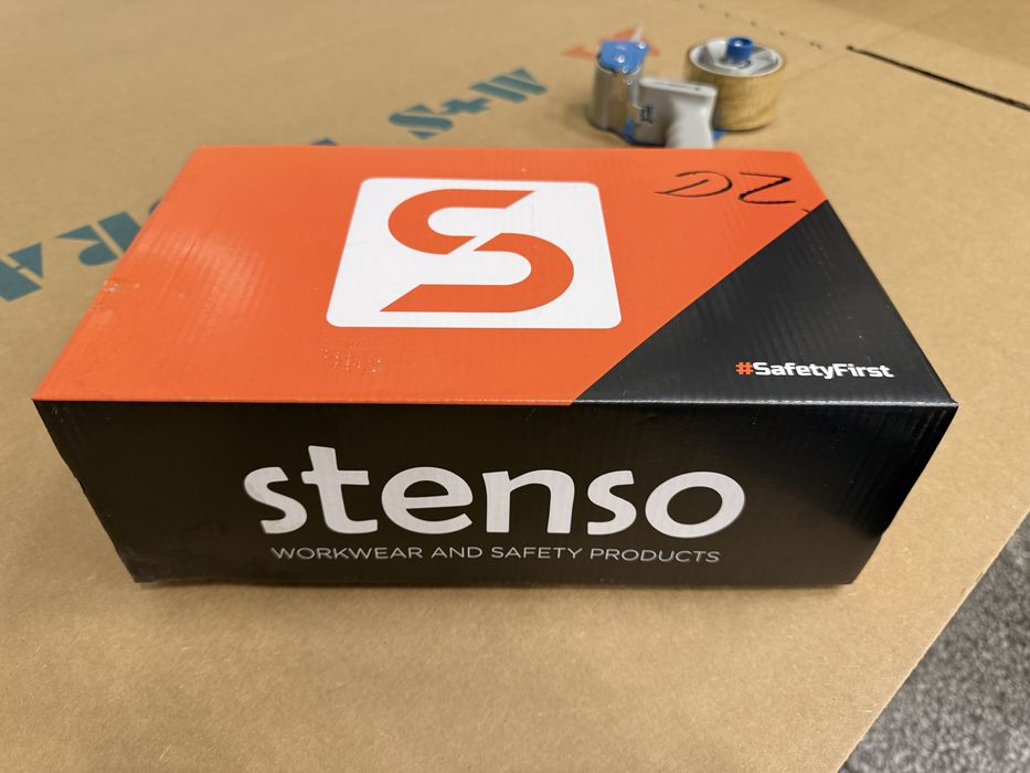 Кожени работни обувки с твърдо бомбе Стенсо Stenso