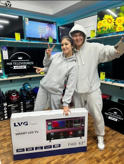 Новый 109см с голосовым управления Smart TV телевизор успей забрать св