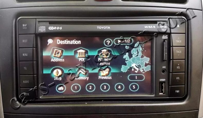 ОРИГИНАЛНИ карти навигация България Toyota TNS510 Camry Prius Yaris