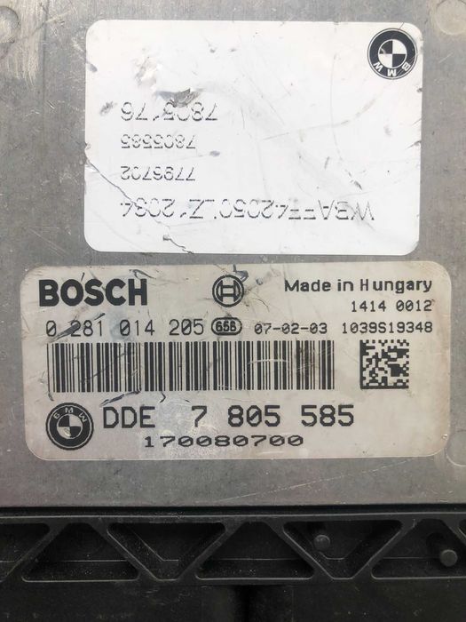 Calculator motor Bmw X5 3.0 d  0281014205 DDE7805585