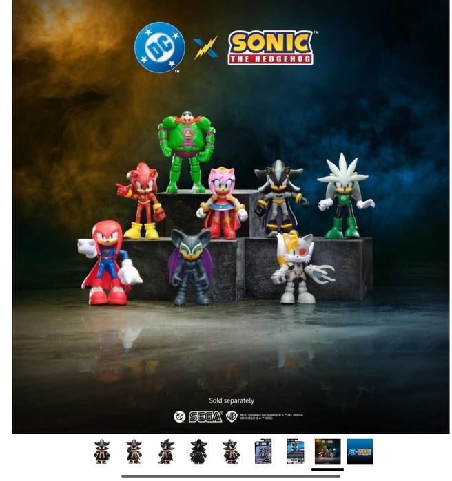 DC x Sonic цялата колекция! Нови, оригинални, високо детайлни екшън фигурки от Jakks Pacific на преференциална цена с 34 % намаление