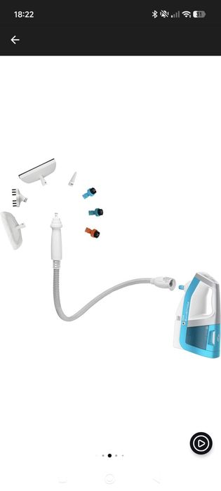 Aspirator vertical cu abur Rowenta Clean & Steam Multi RY8544WH, 1700