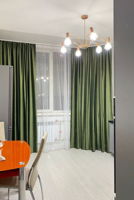 Хаки цвета шторы готовые