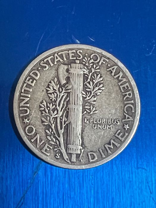 Mercury dime S серебро