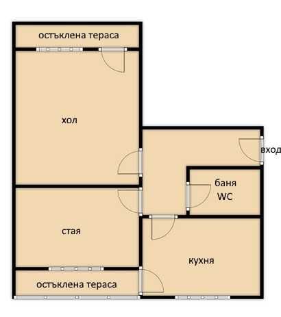 Люлин 2 двустаен