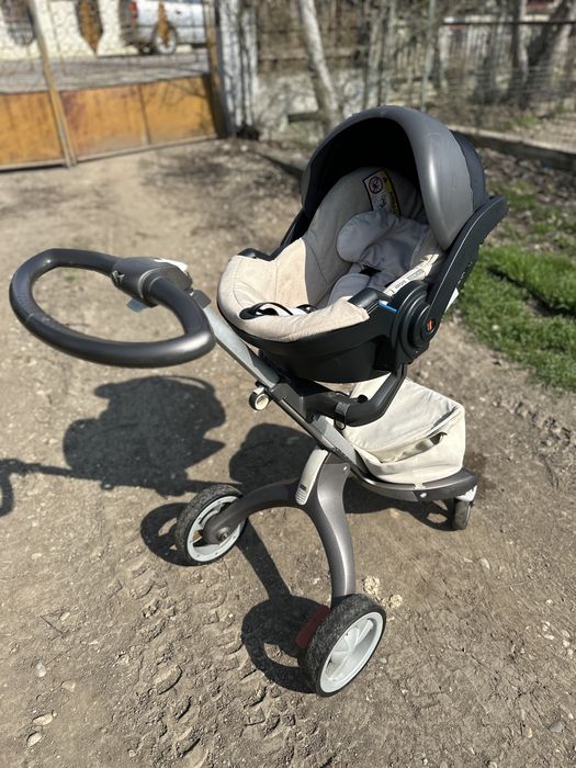 Carucior stokke 3in1 scoica+isofix,landou, parte sport, umbrela