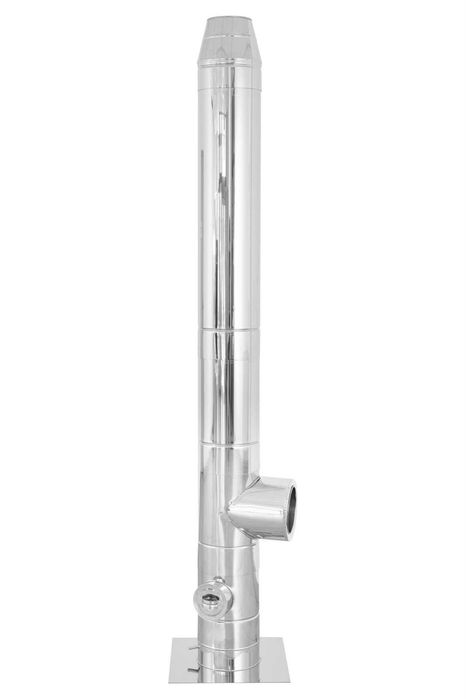 Sistem complet de cos de fum din inox  izolat