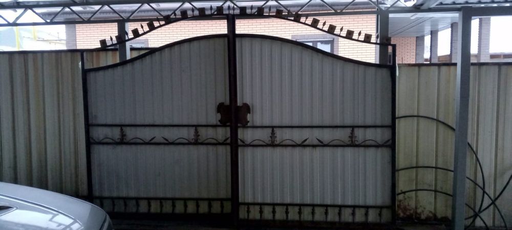 Ворота, б/у, металл,